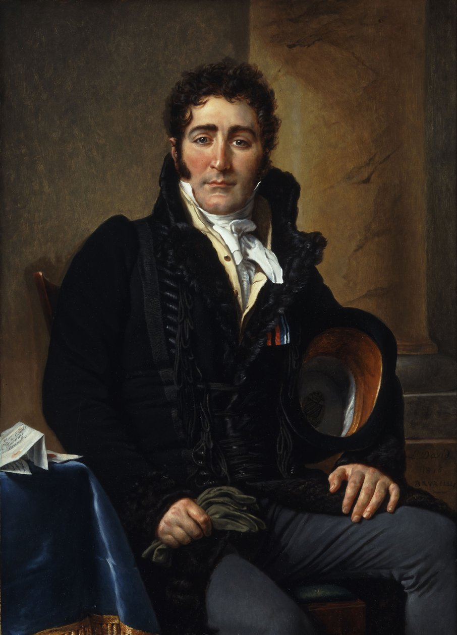 Retrato do conde de turenne de Jacques Louis David