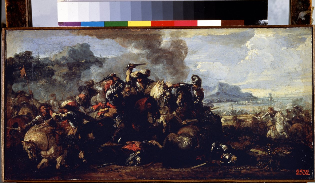 Combate entre cavalarias francesas e espanholas de Jacques Courtois