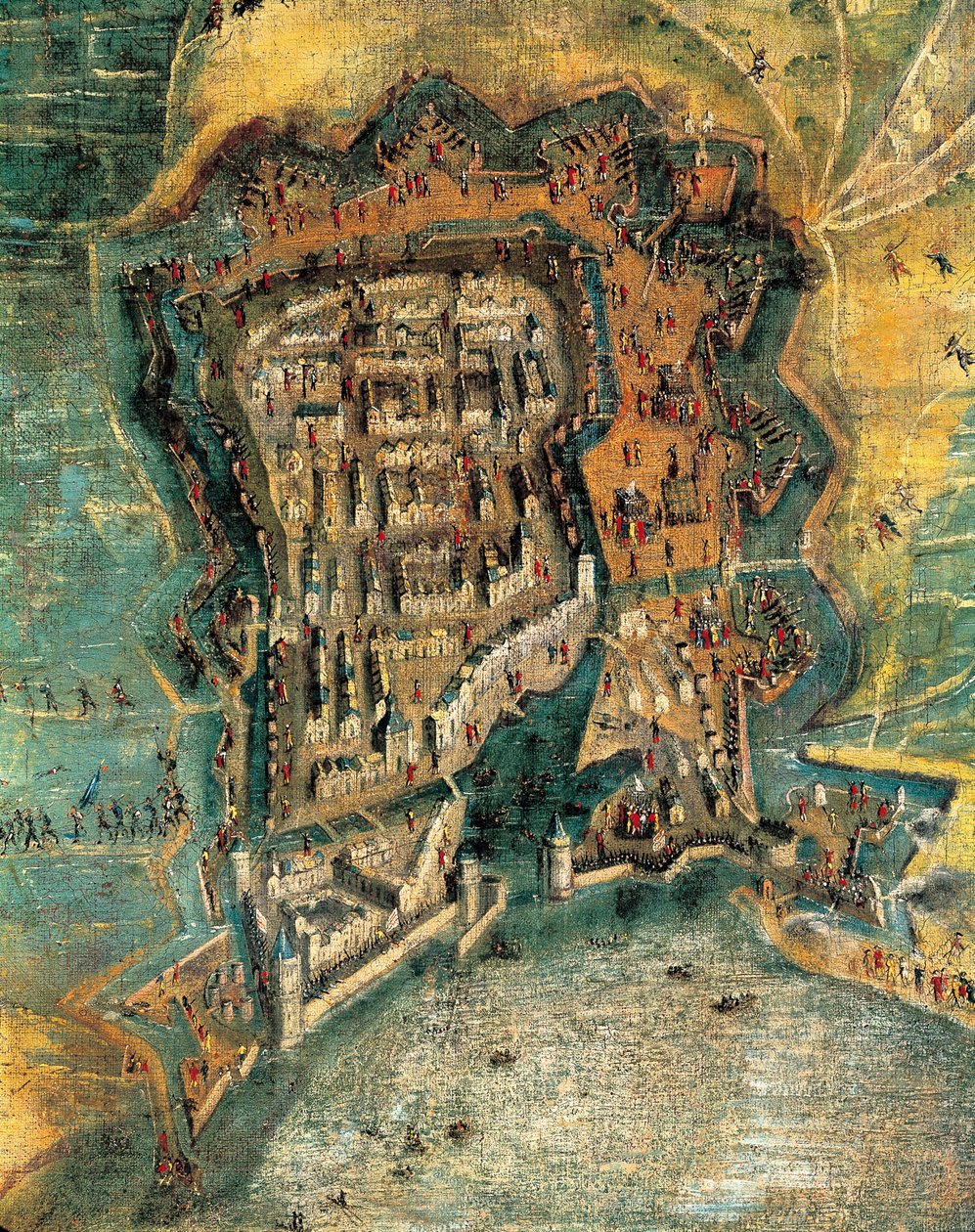 Cerco de la Rochelle de Jacques (after) Callot