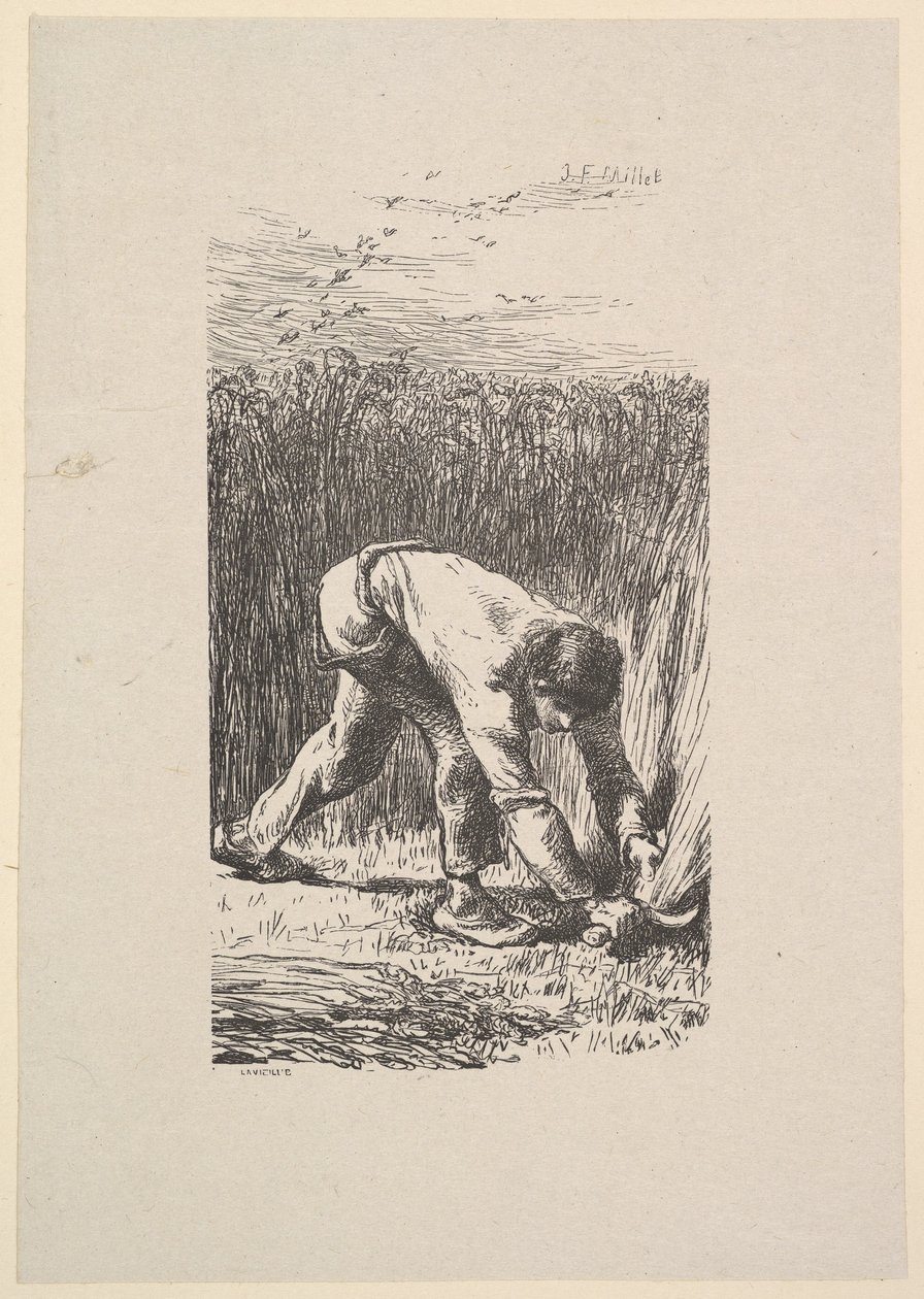O Ceifador, 1853. de Jacques Adrien Lavieille