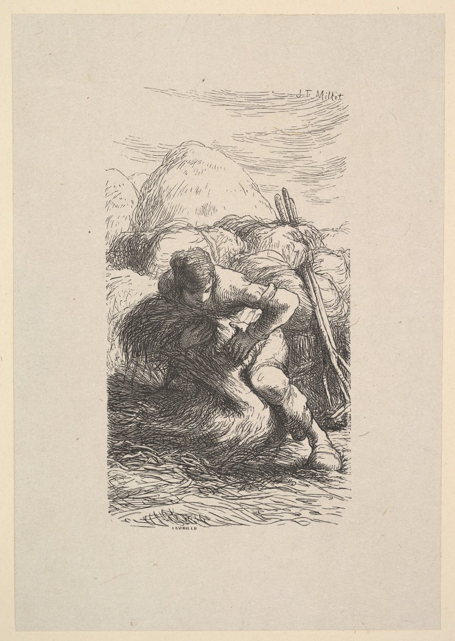 A pasta de maço, 1853. de Jacques Adrien Lavieille