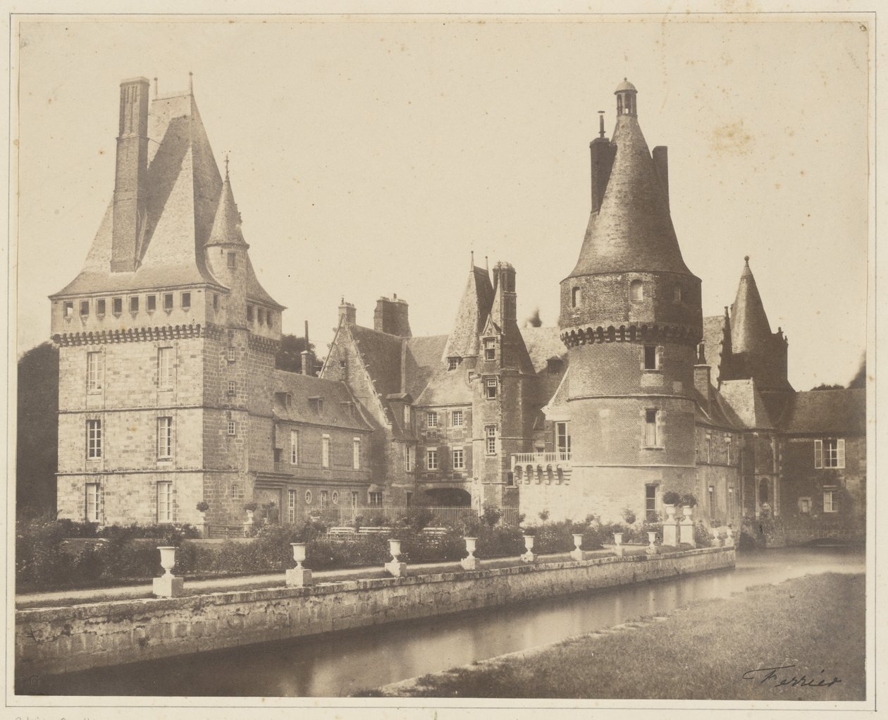 Vista do castelo de Maintenon de Jacques Alexandre Ferrier