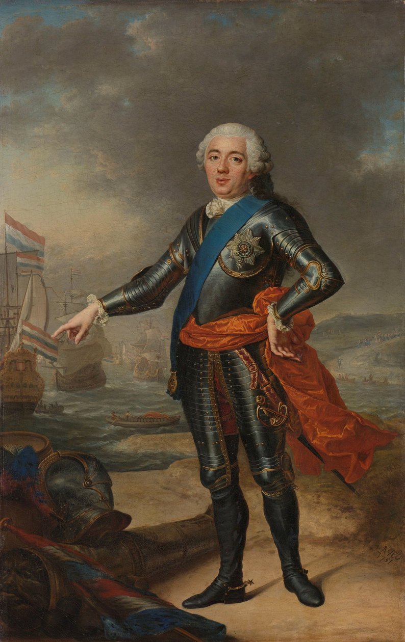Retrato de Guilherme IV Willem IV (1711-1751). Príncipe de Orange-Nassau de Jacques André Joseph Aved
