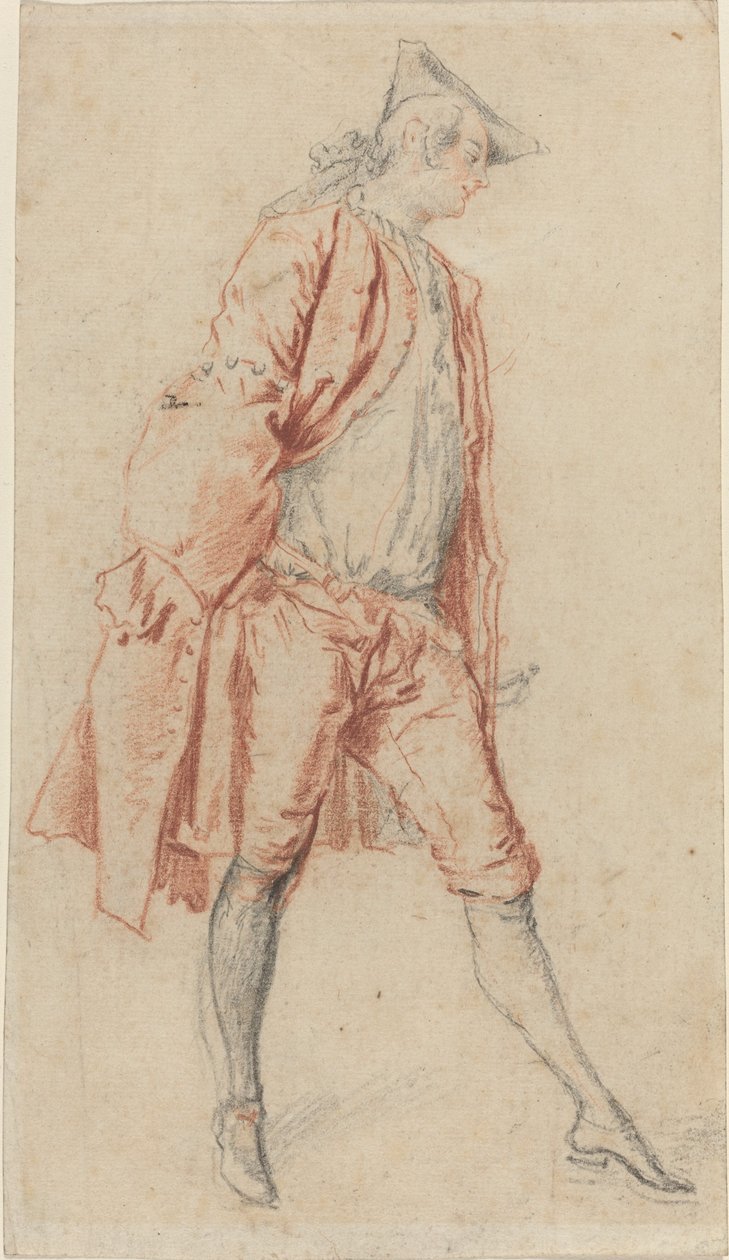Um cavalheiro francês em pé de Jacques André Portail