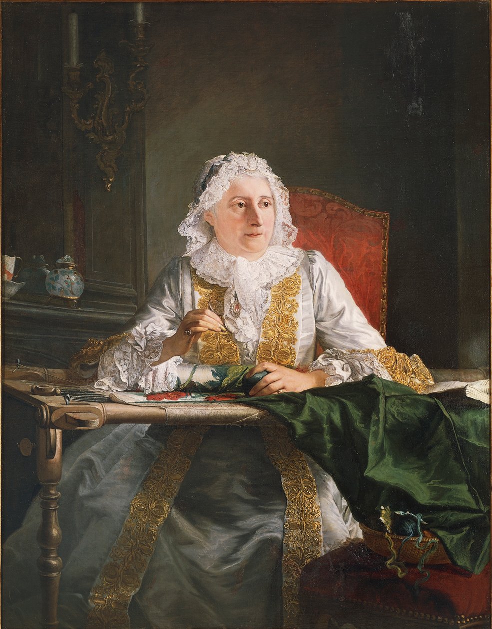 Retrato de Madame Crozat de Jacques Andre Joseph Camelot Aved