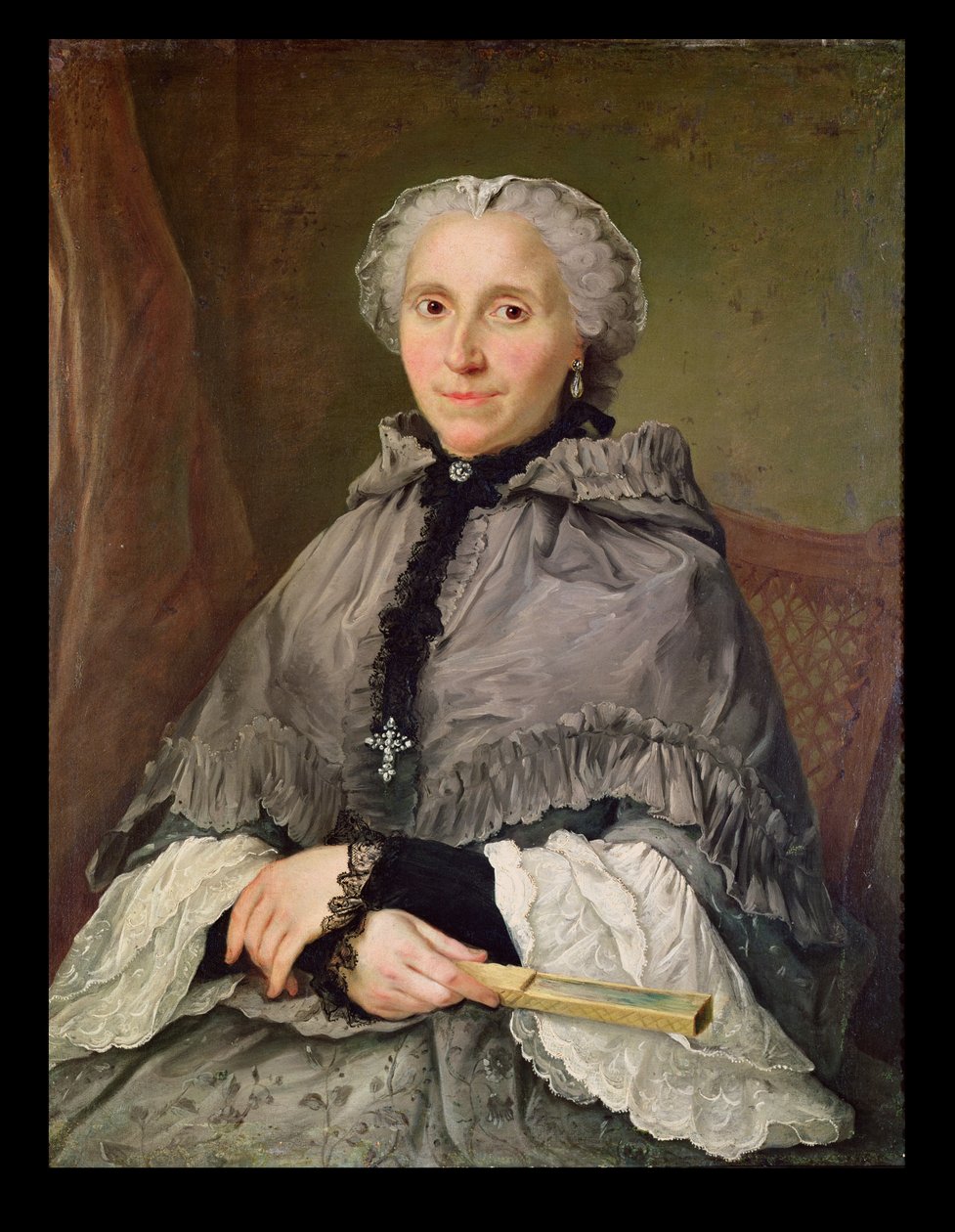 Retrato, de, um, mulher, em, cinzento de Jacques Andre Joseph Camelot Aved