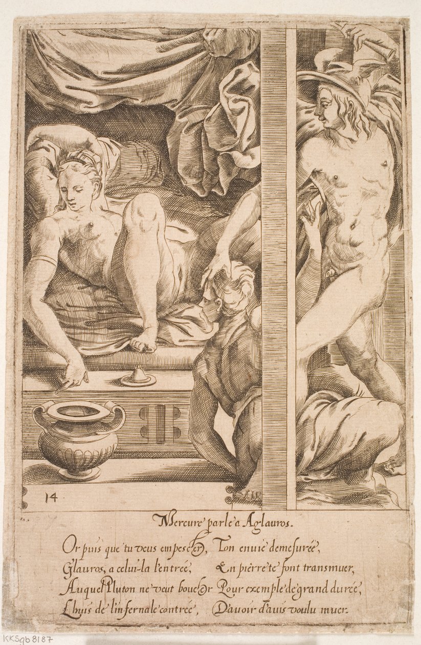 Mercúrio visita Herse de Jacques Androuet Ducerceau d.Æ.