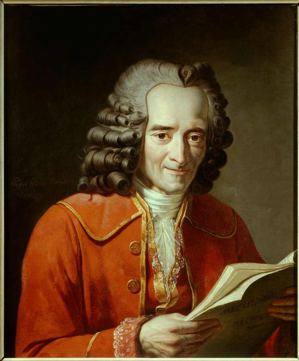 Retrato de Voltaire (François Marie Arouet dit de Jacques Augustin Catherine Pajou