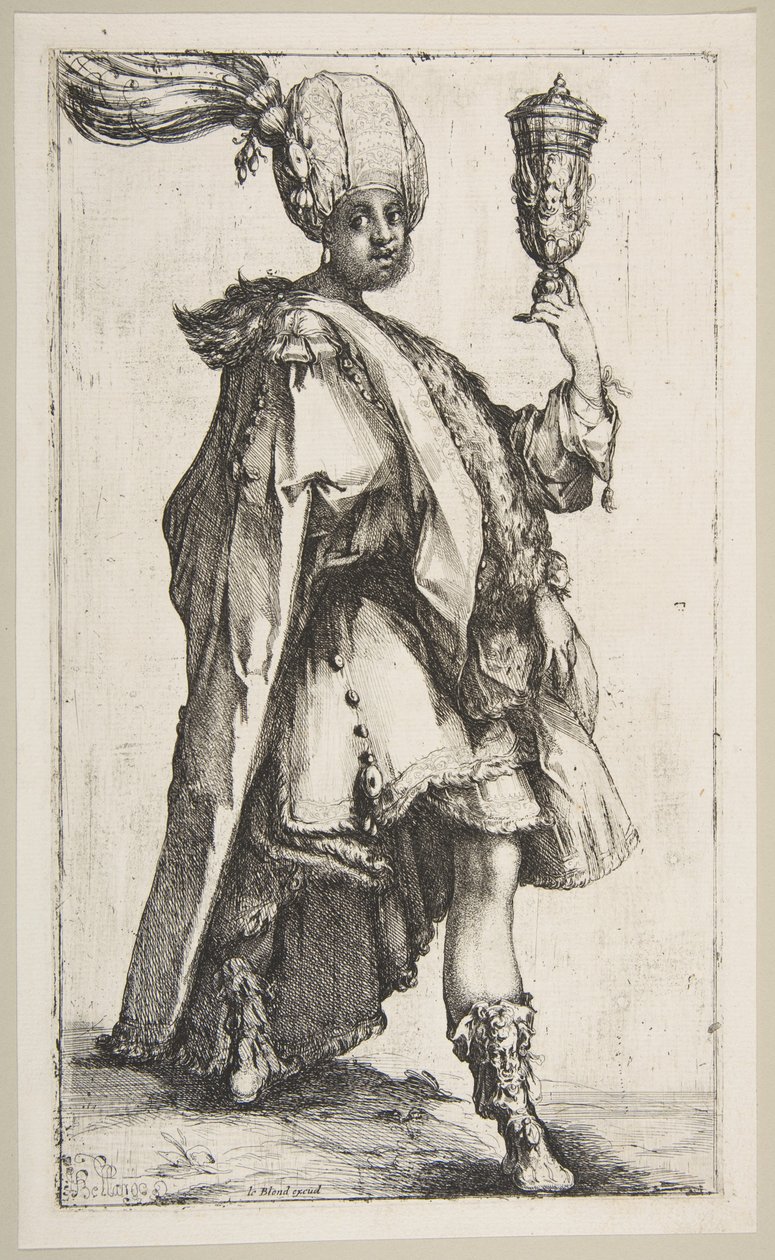 Balthasar, da série Três Reis Magos, 1595-1616. de Jacques Bellange