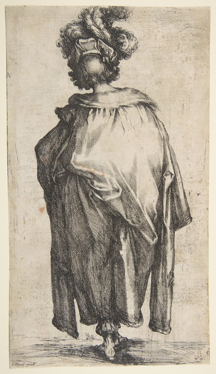 Melchior, da série Three Magi, 1595-1616. de Jacques Bellange