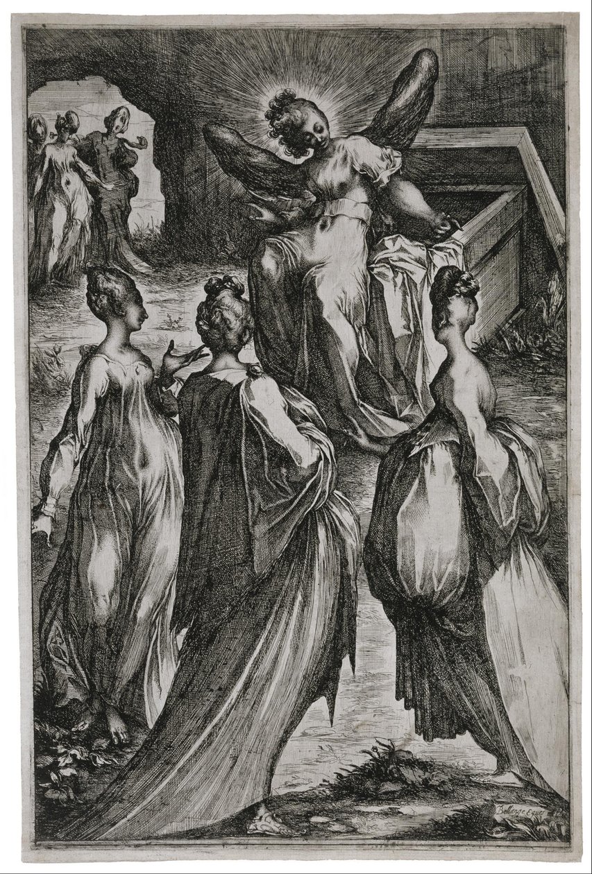 As santas mulheres no Sepulcro de Jacques Bellange