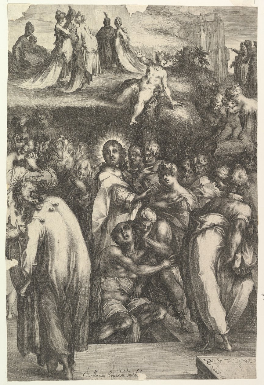 O Levantamento de Lázaro, 1595-1616. de Jacques Bellange