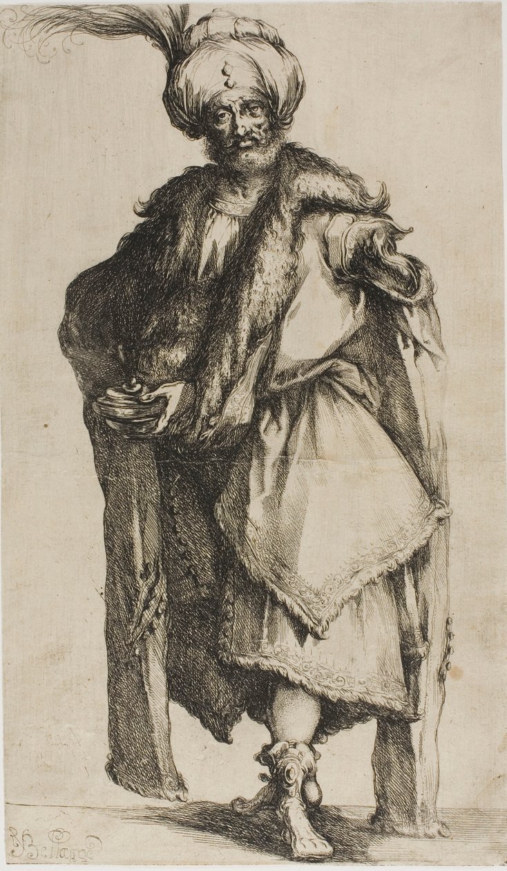Os Três Reis Magos: Gaspar, rei de Tarso de Jacques Bellange