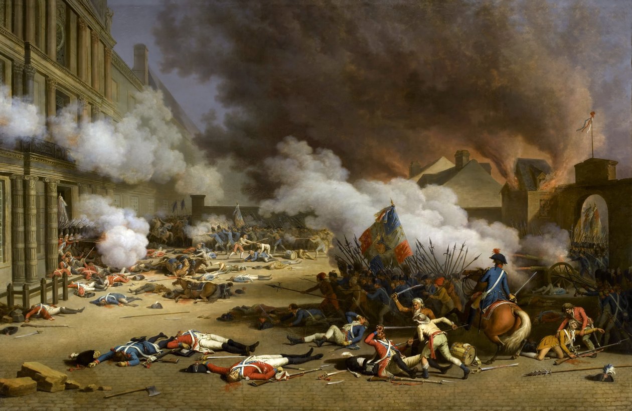 A insurreição de 10 de agosto de 1792 de Jacques Bertaux