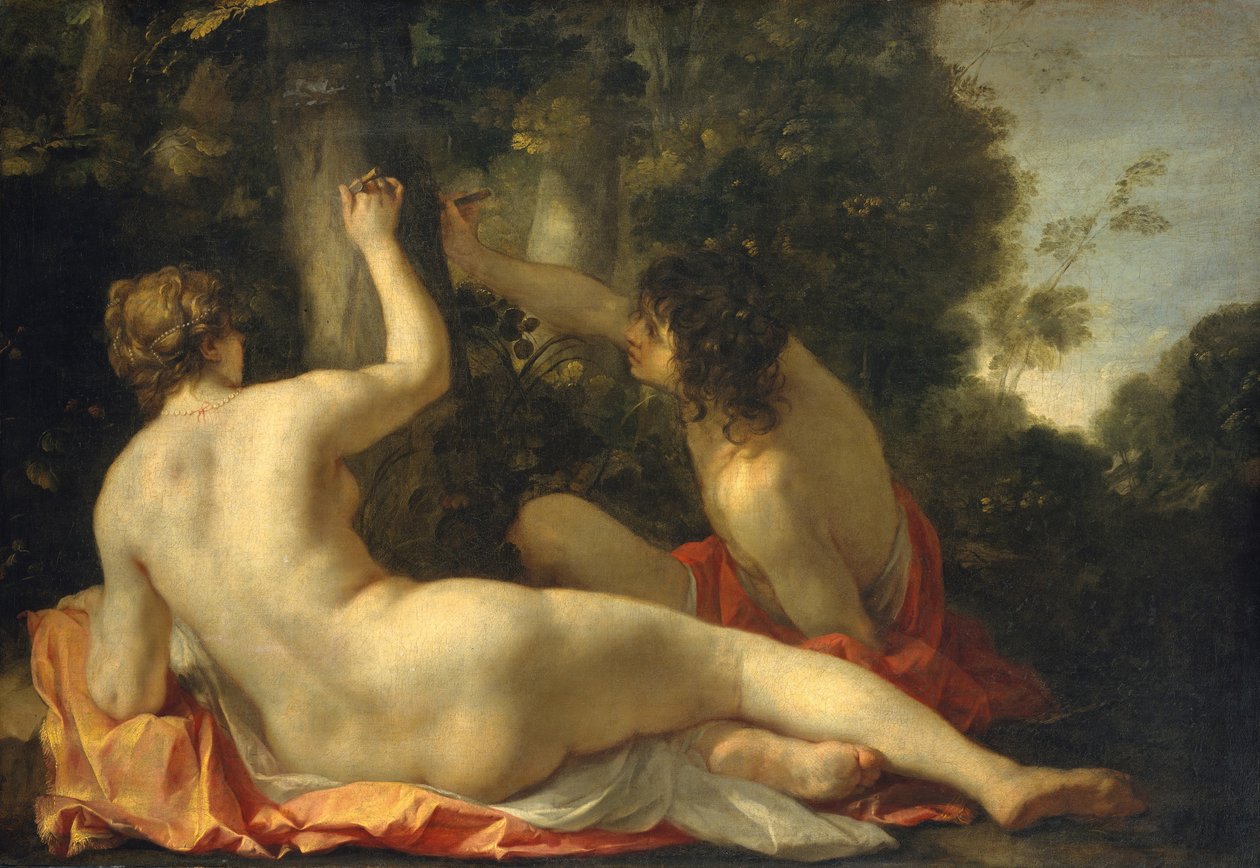 Angélica e Medoro, possivelmente no início da década de 1630. de Jacques Blanchard