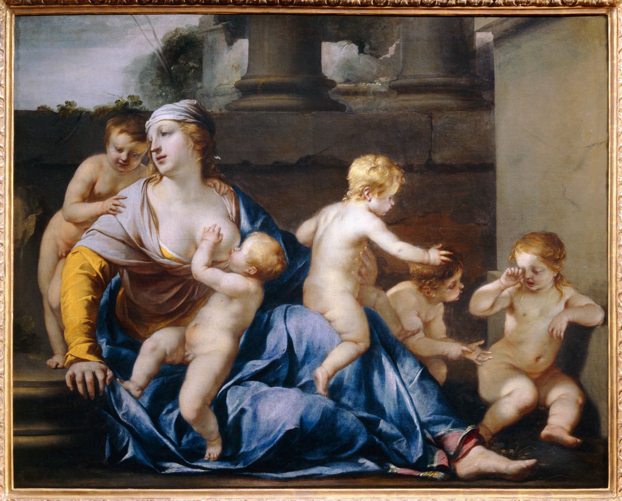 La Charite - A Caridade. 1633 ... de Jacques Blanchard