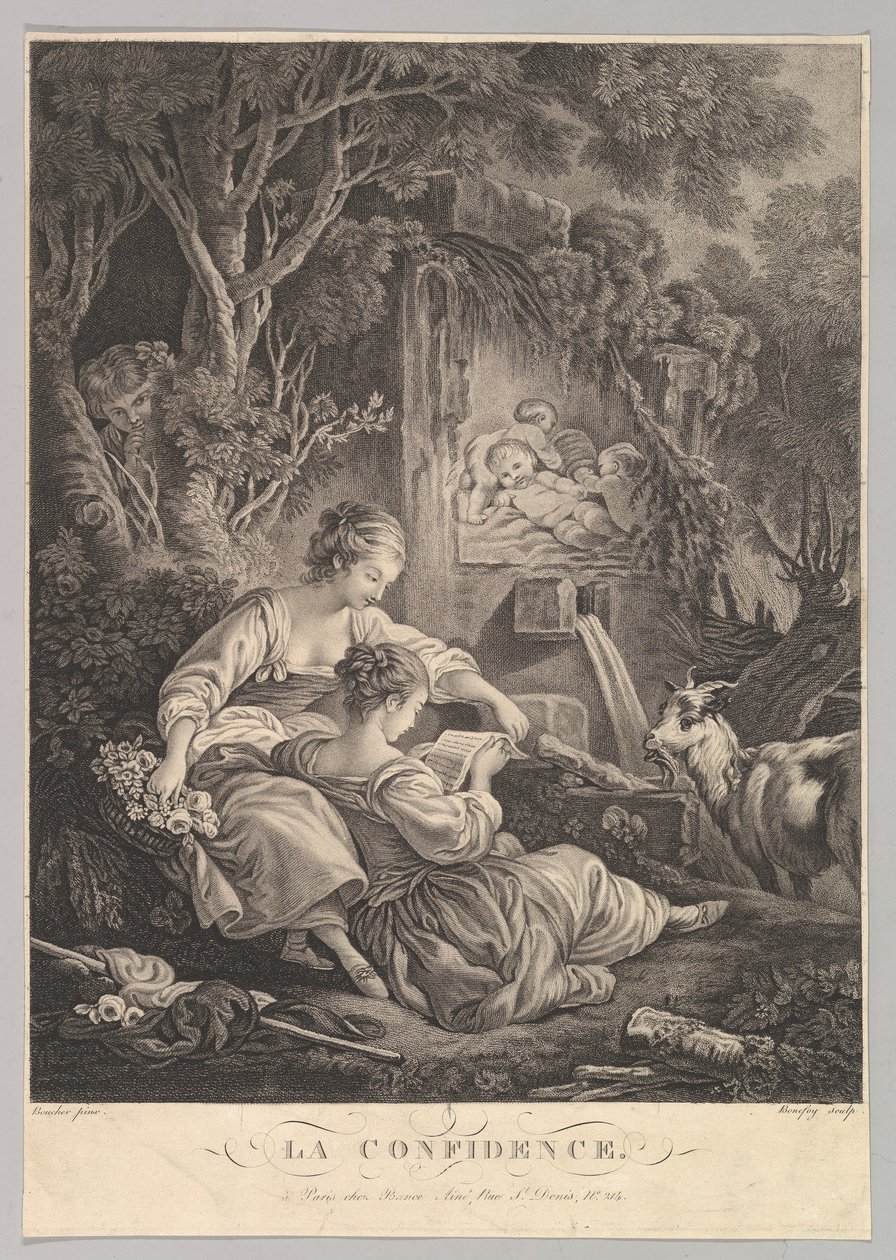 O Segredo, c. 1804-31. de Jacques Bonnefoy