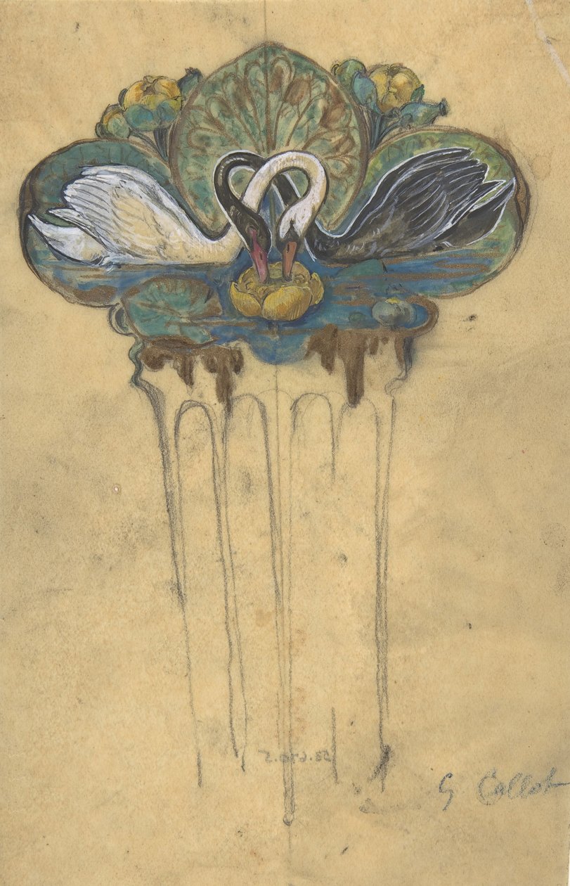 Design para um pente de cabelo, s.d.. de Jacques Caillot
