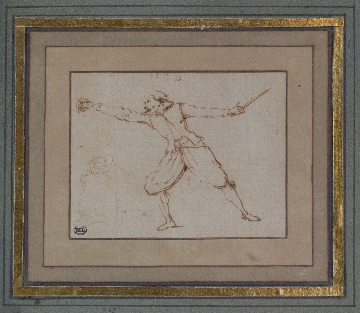 Um esgrimista, 1766 de Jacques Callot