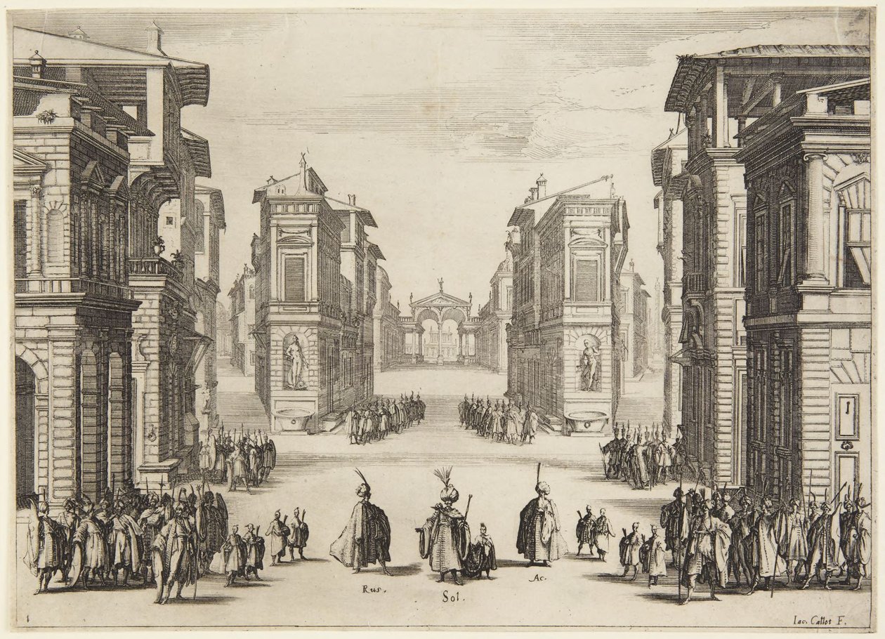Ato 1, da série Soliman de Jacques Callot