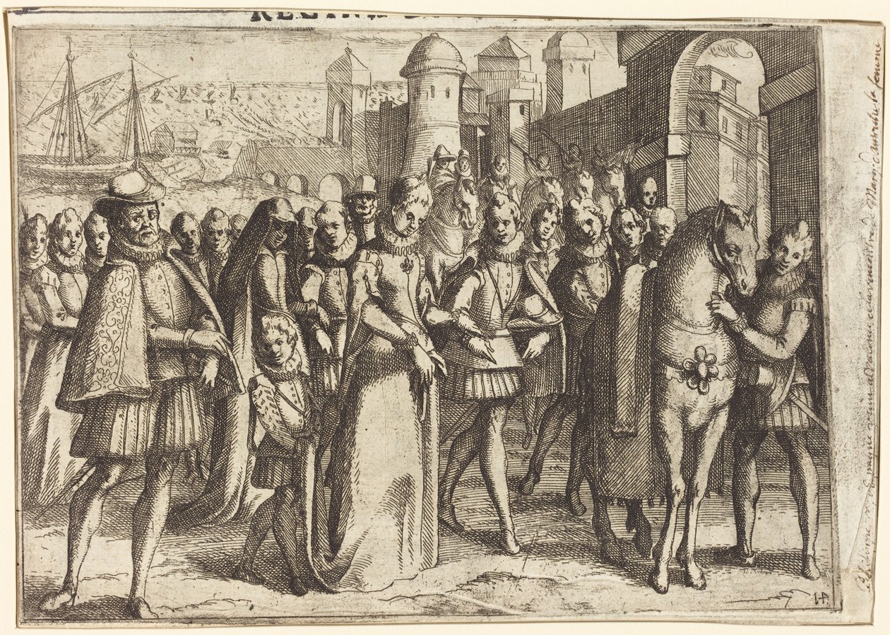 Chegada a Valência [recto] de Jacques Callot