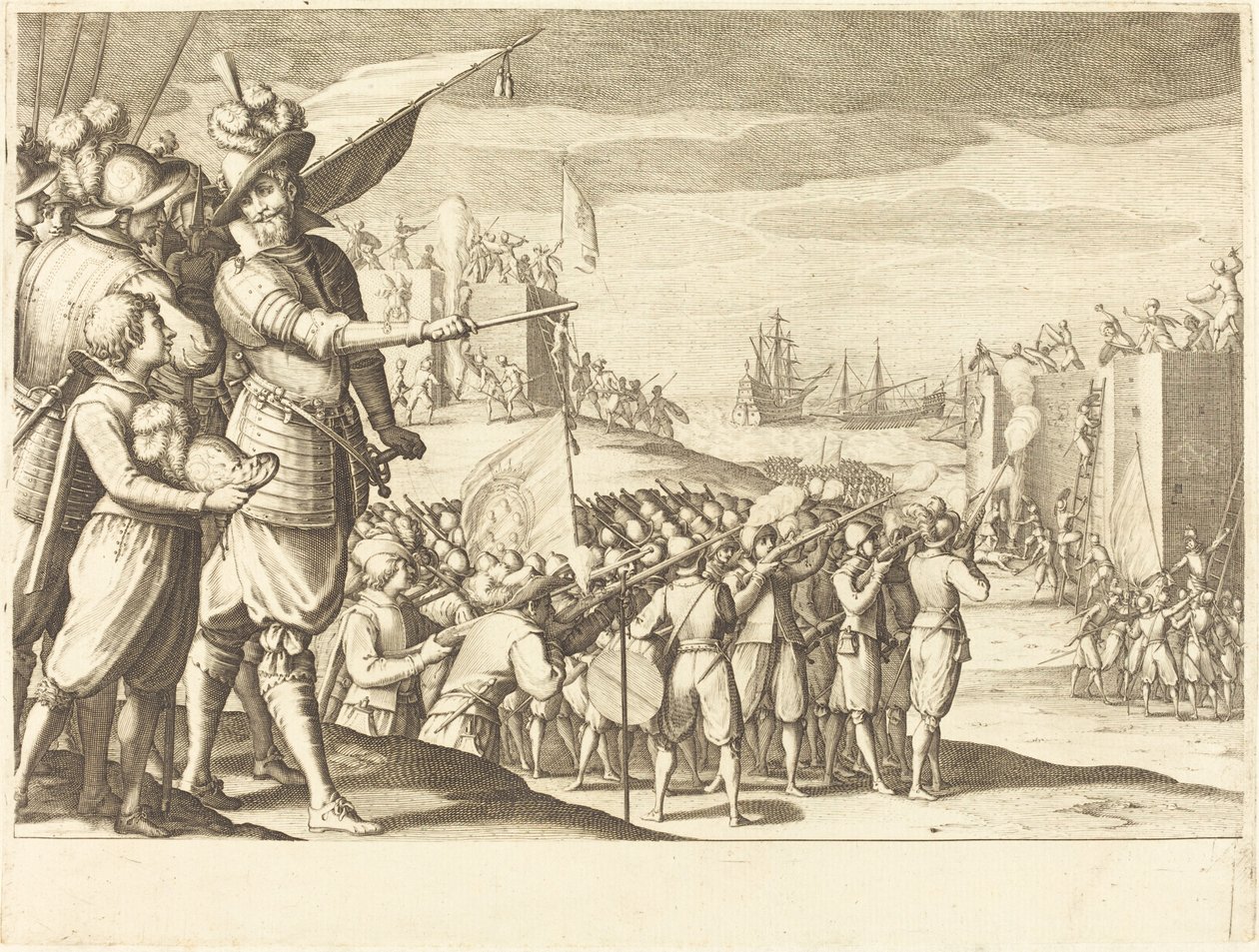 Ataque a duas fortalezas de Jacques Callot