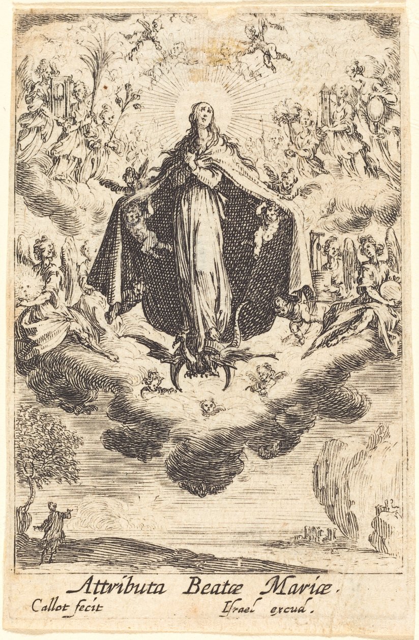 Atributos da Virgem de Jacques Callot