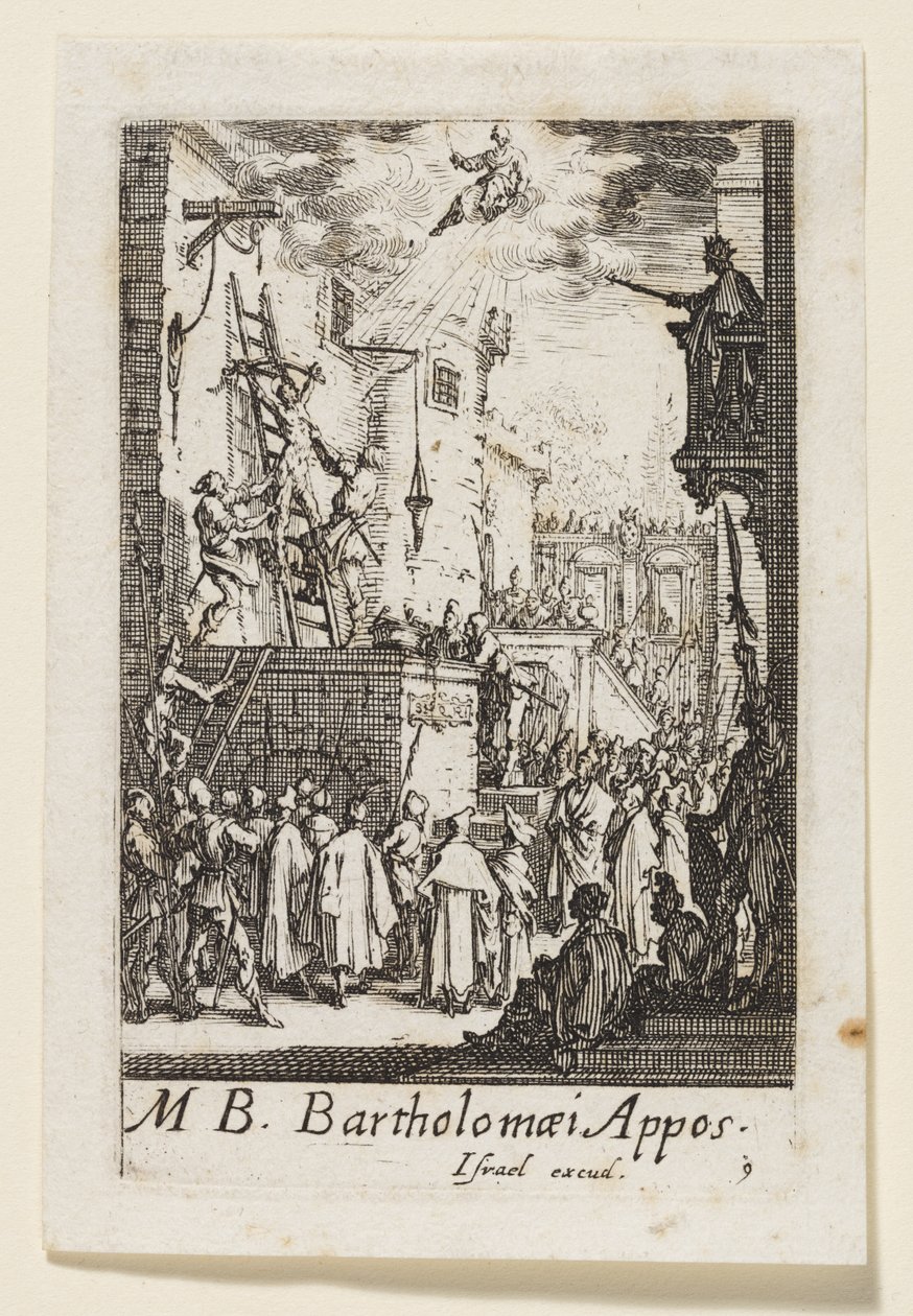 Bartolomeu, o Apóstolo (Bartholomaei Apost.) de Jacques Callot