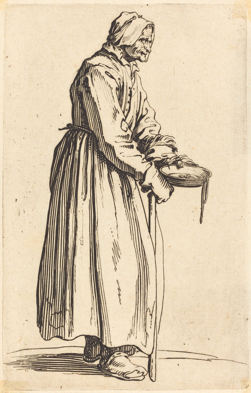 Mendiga com panela de Jacques Callot