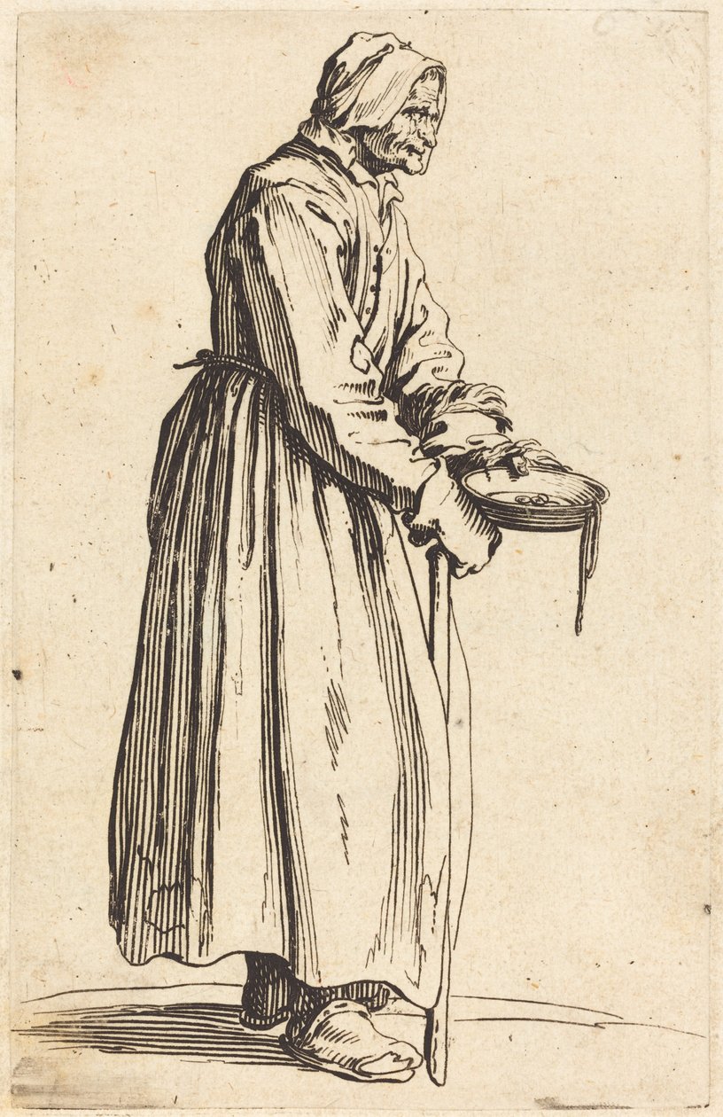 Mendiga com panela de Jacques Callot
