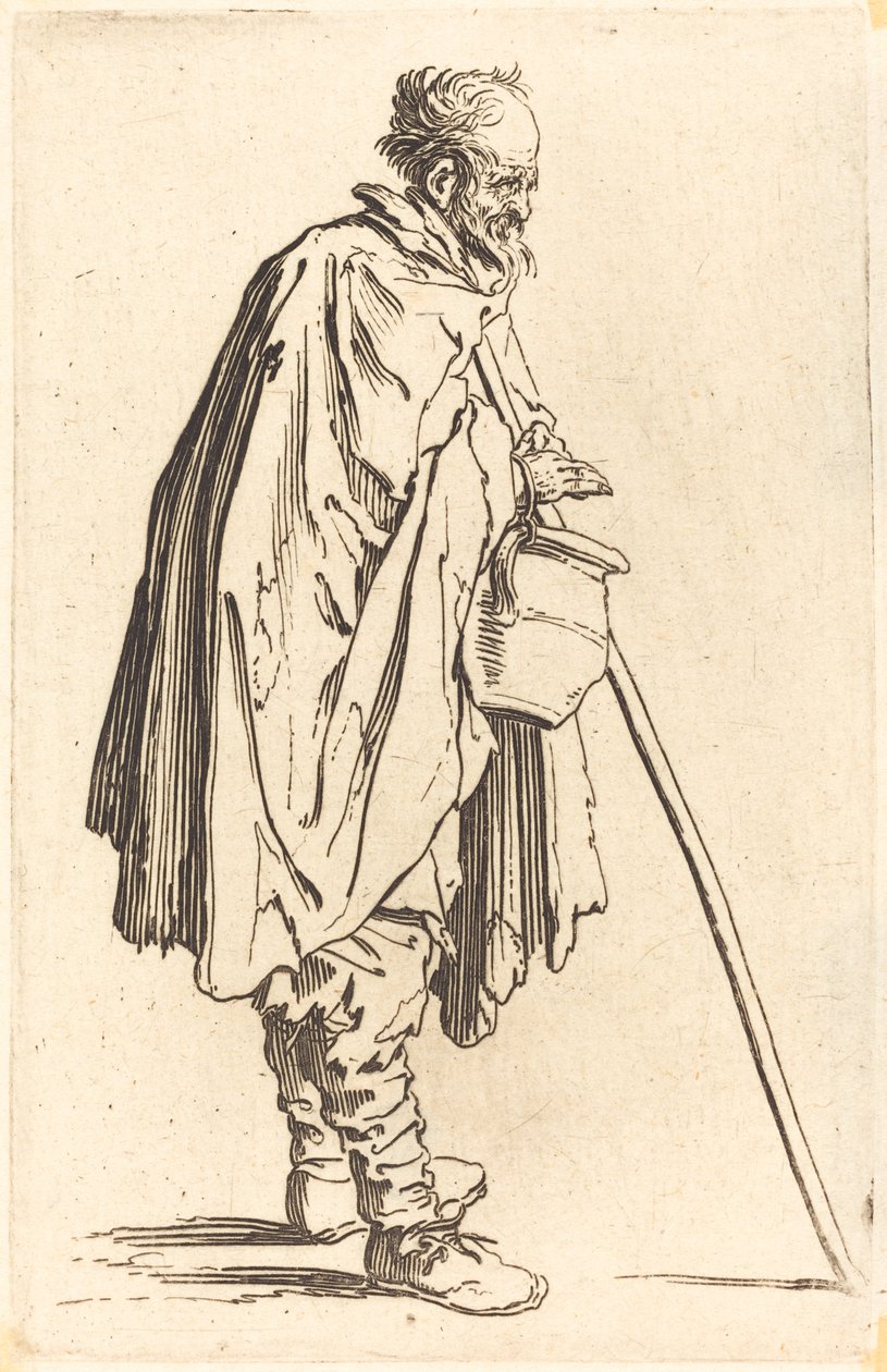 Mendigo com maconha, c.1622 de Jacques Callot
