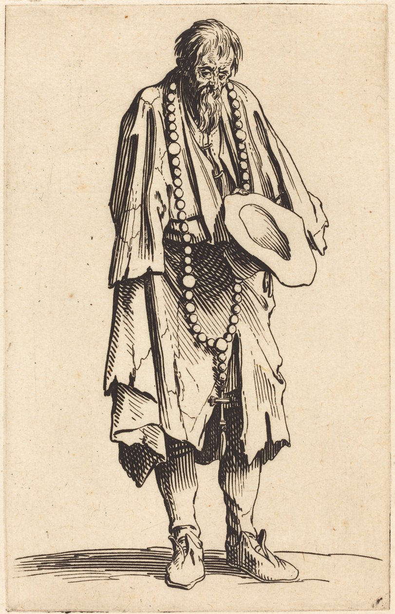 Mendigo com Rosário de Jacques Callot