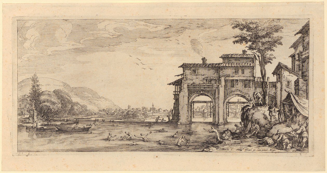 Massacre dos Inocentes em Belém [Prancha 1] de Jacques Callot