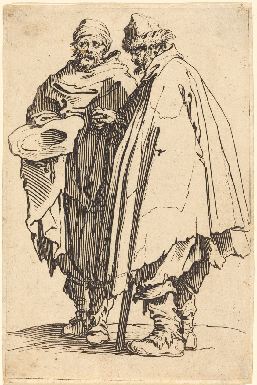 Mendigo Cego e Companheiro de Jacques Callot