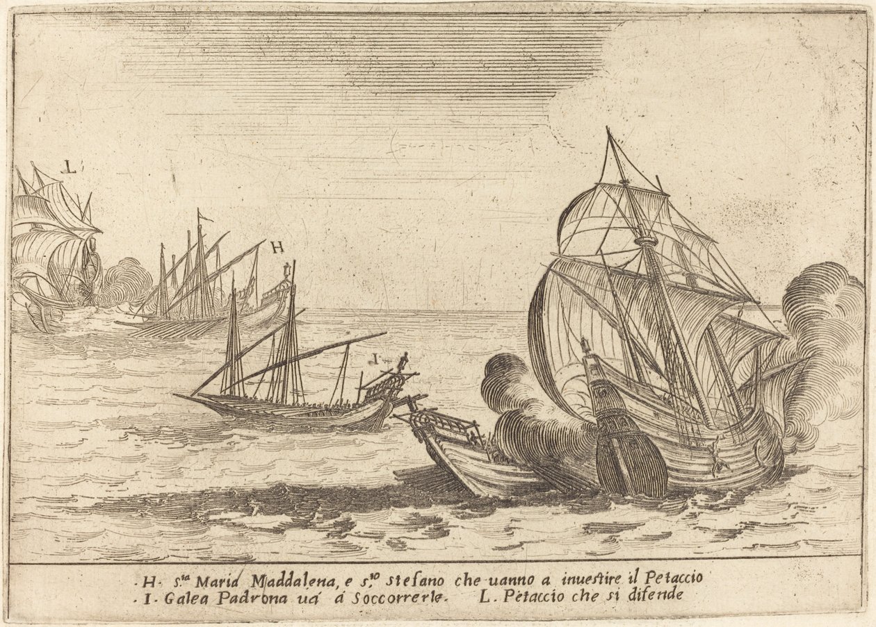 Embarque do Petaccio de Jacques Callot