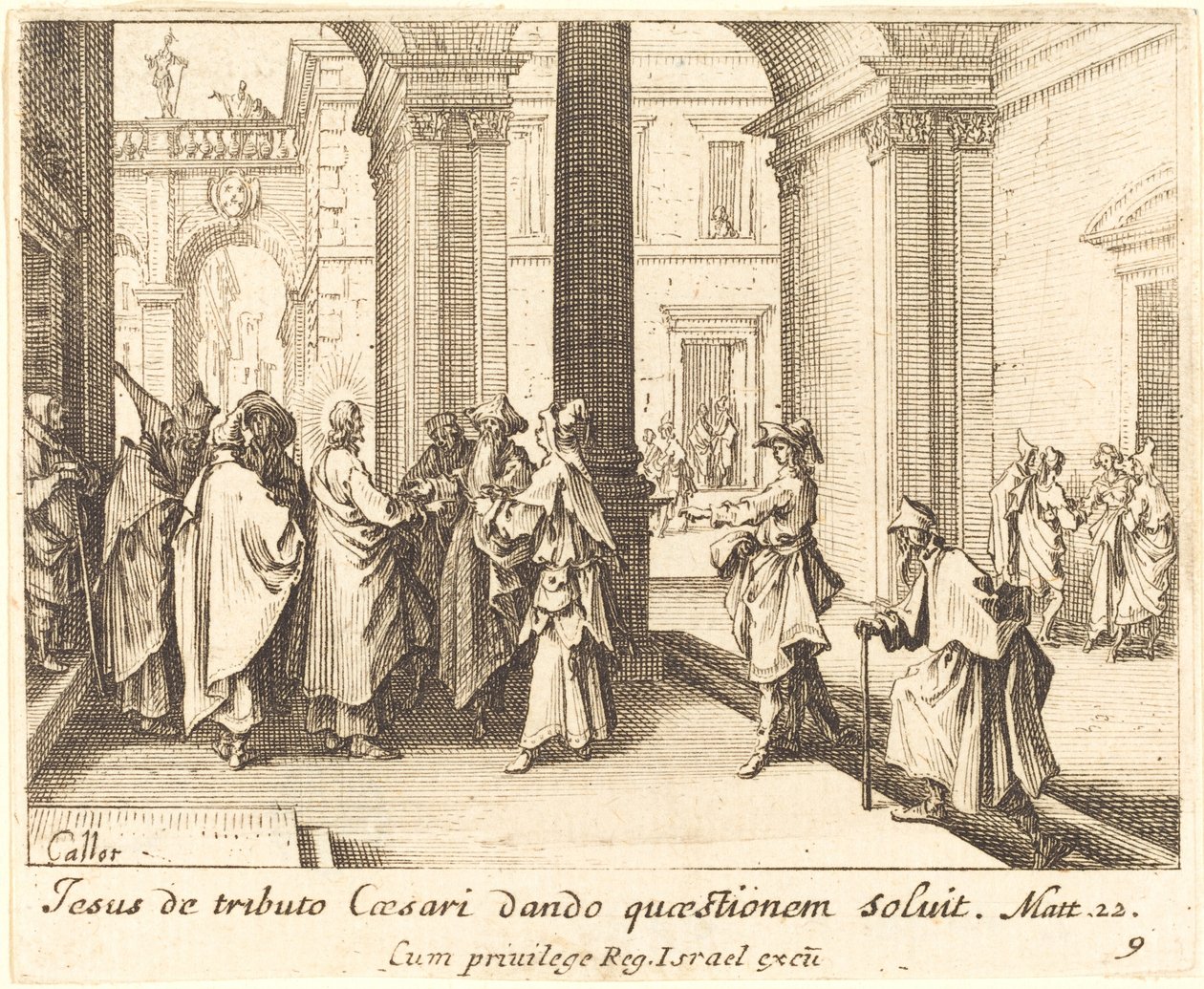 Moeda de César de Jacques Callot