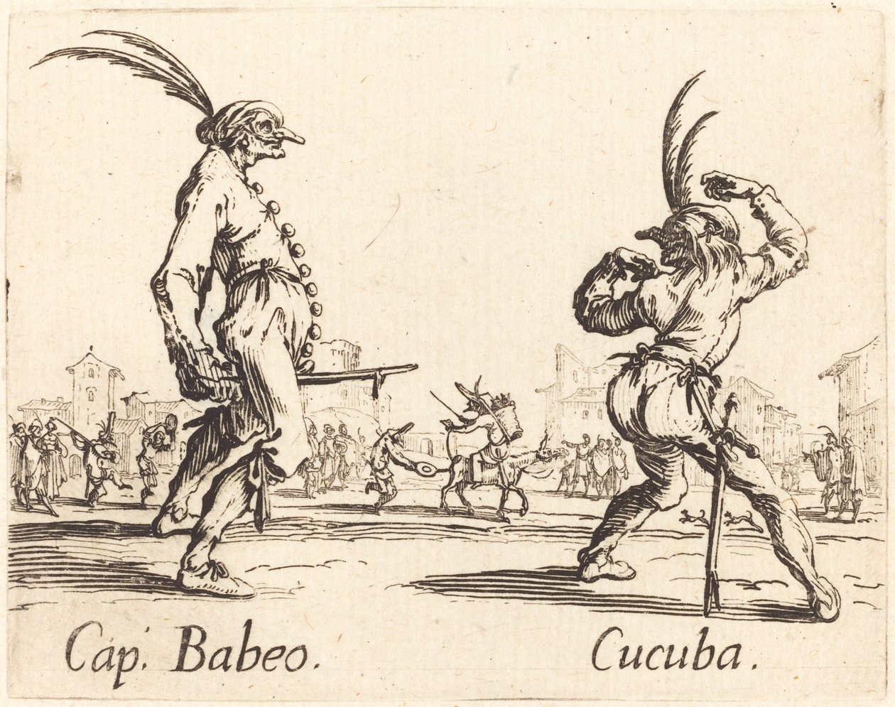 Boné. Babeo e Cucuba, c. 1622. de Jacques Callot
