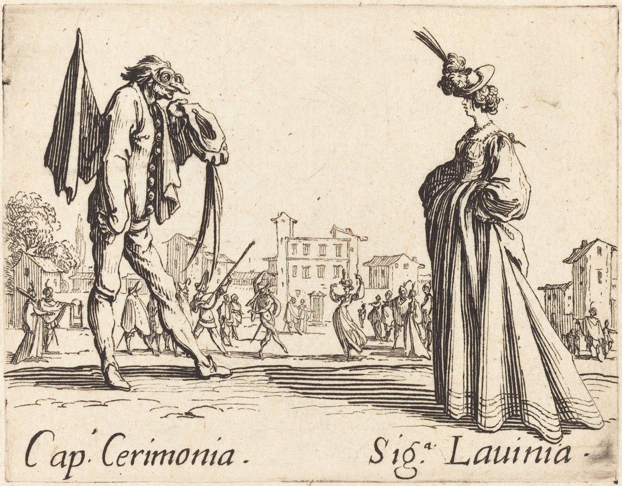 Cap. Cerimônia e Siga. Lavínia de Jacques Callot