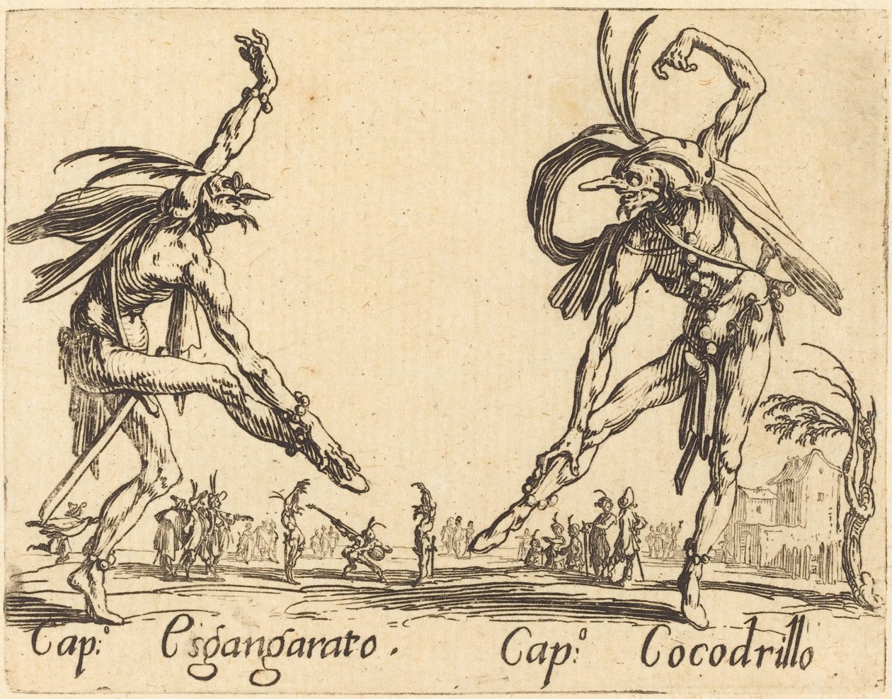 Boné. Esgangarato e Cap. Cocodrillo de Jacques Callot