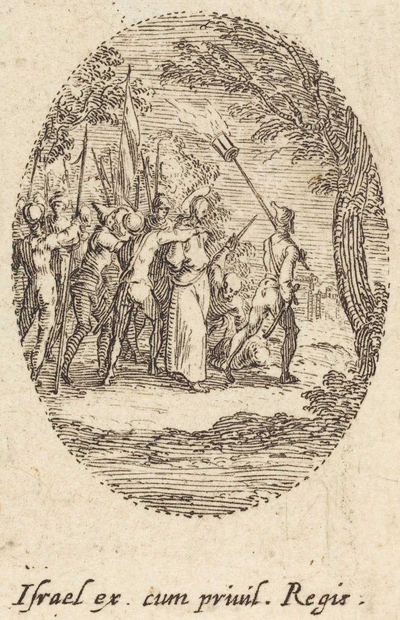 Cristo carregando a cruz de Jacques Callot
