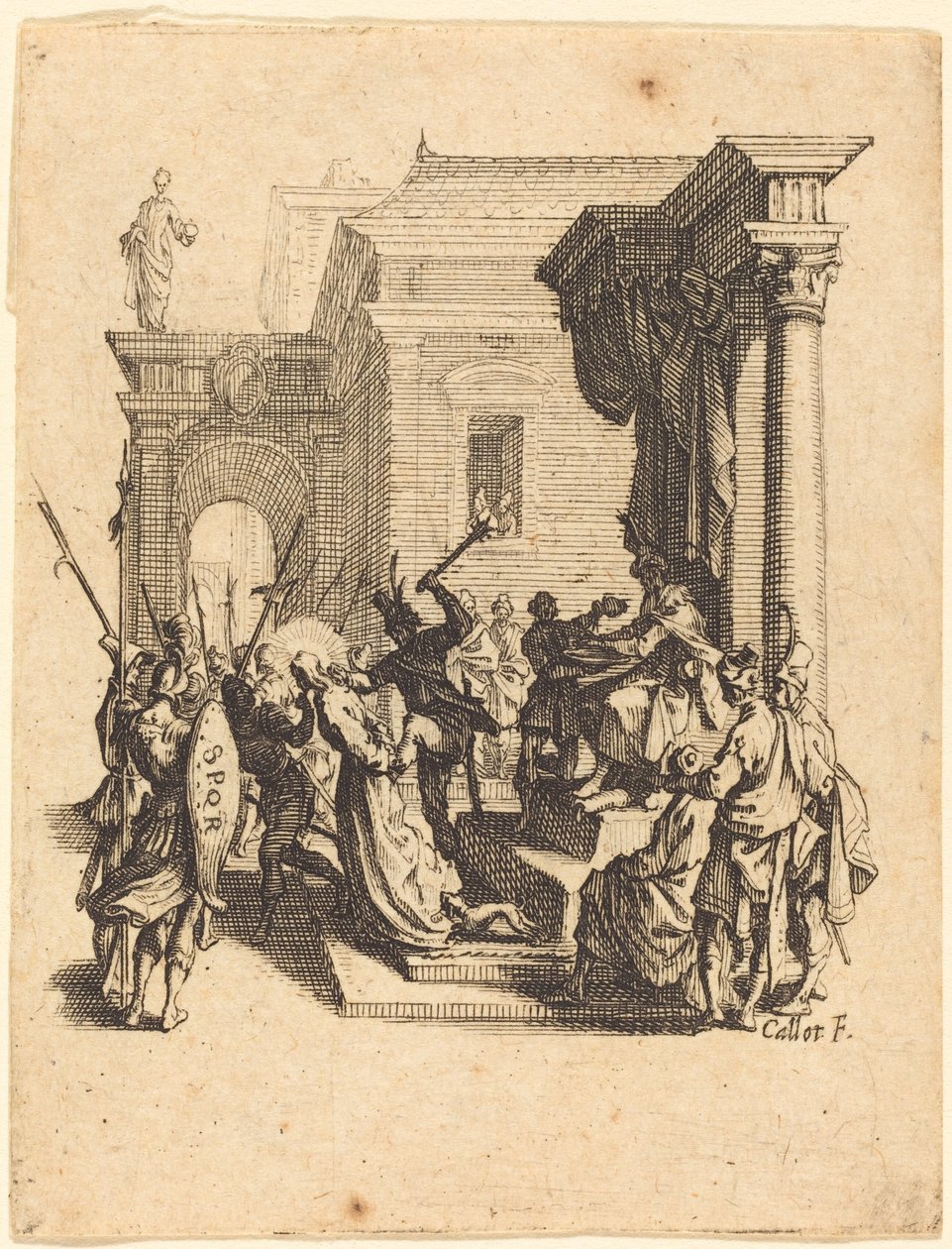 Cristo Condenado à Morte por Pilatos de Jacques Callot
