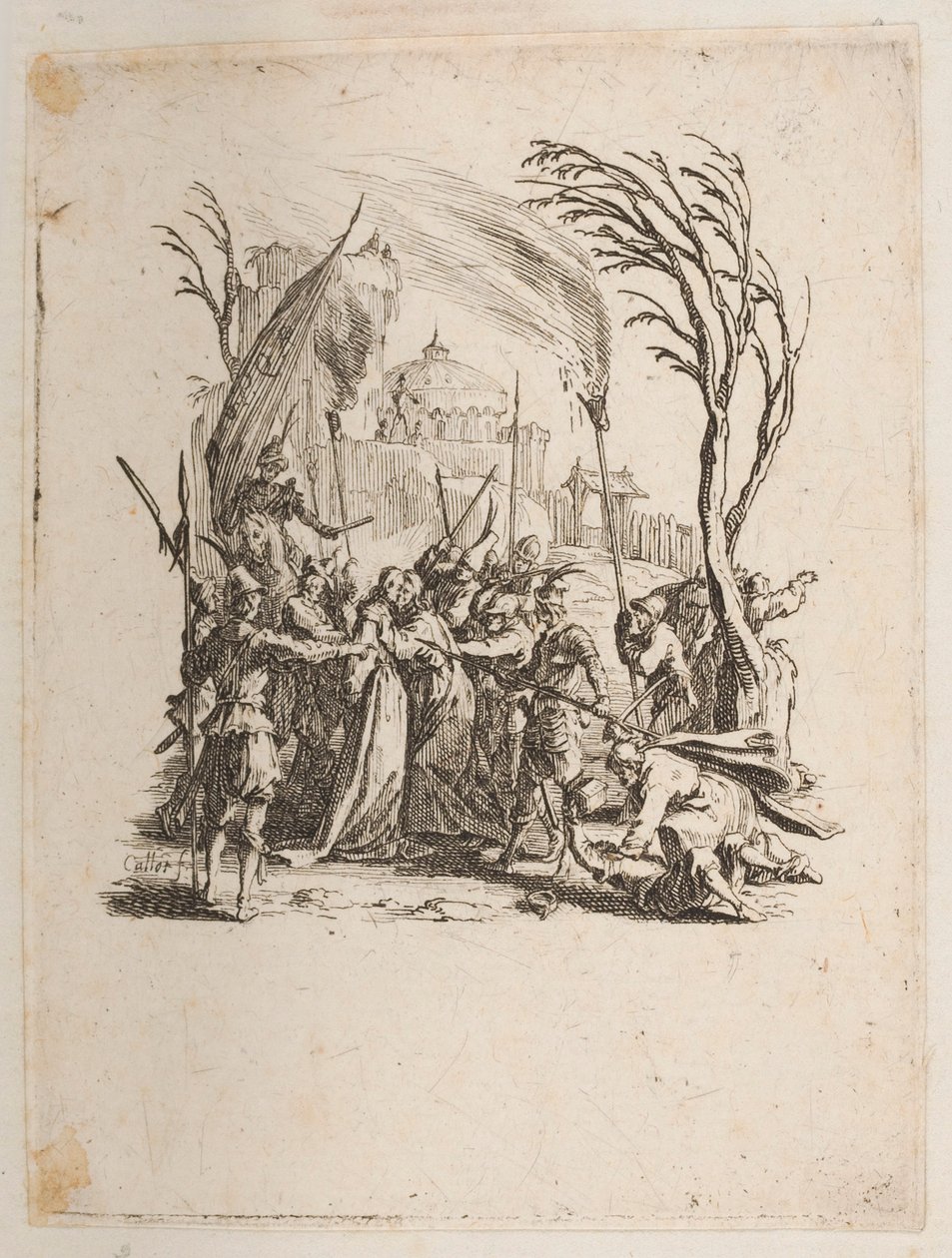 Cristo Entregue aos Judeus, n. 4 de 11 de La Petite Passion de Jacques Callot