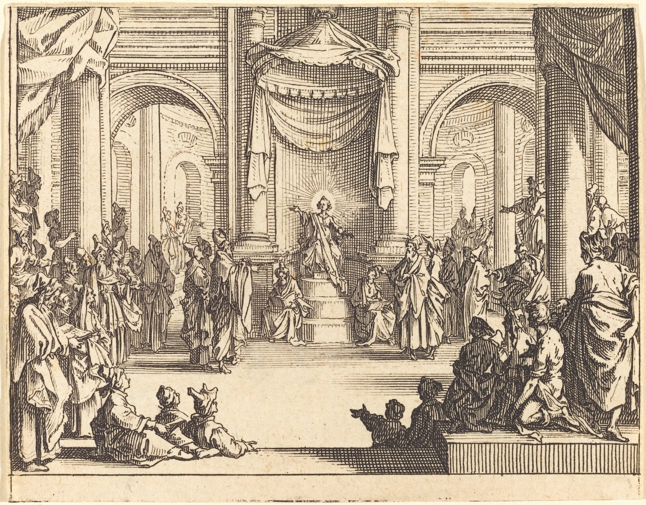 Cristo Disputando com os Médicos de Jacques Callot