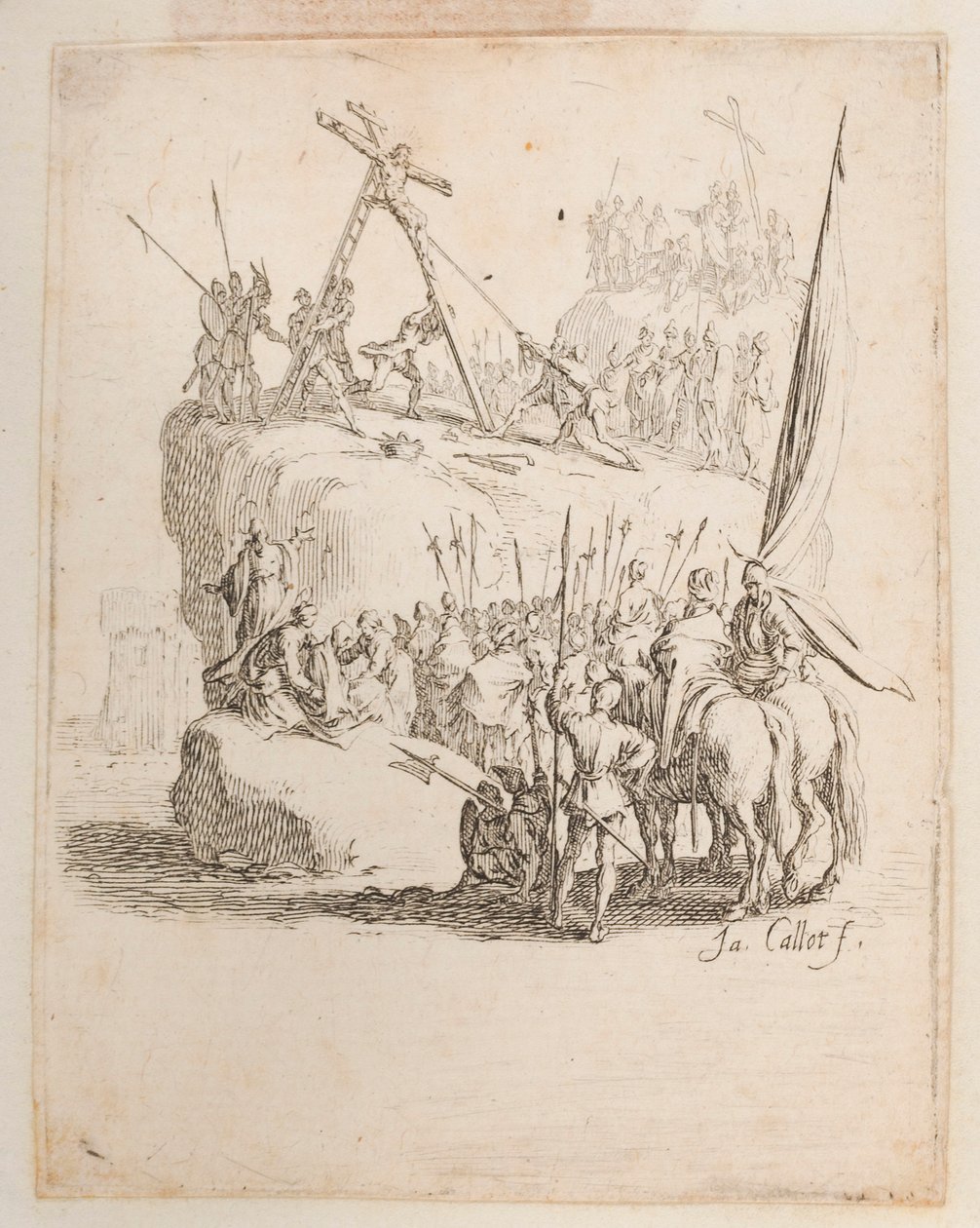 Cristo Trespassado pela Lança, nº 11 de 11 da La Petite Passion de Jacques Callot