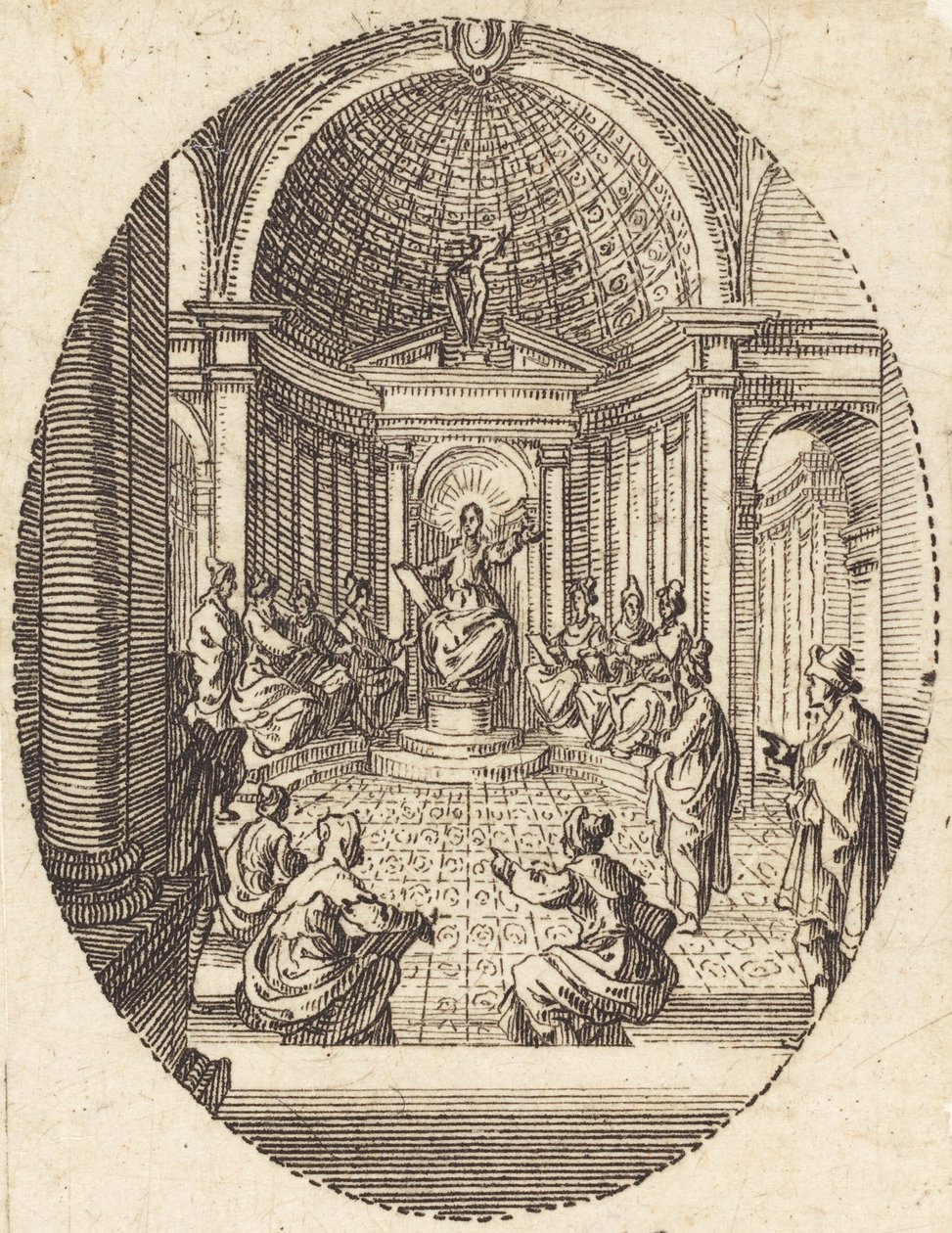 Cristo entre os médicos de Jacques Callot