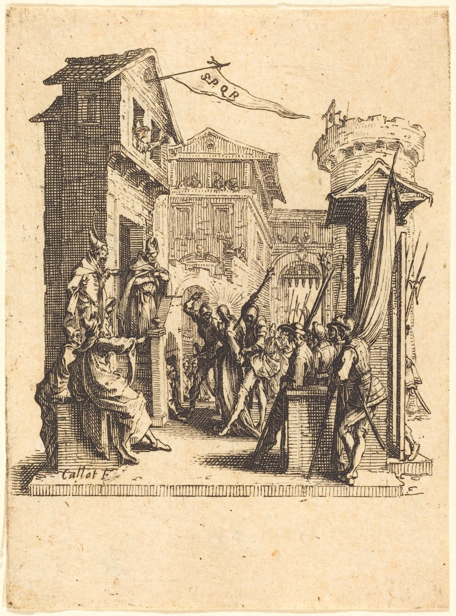 Cristo diante de Caifás de Jacques Callot