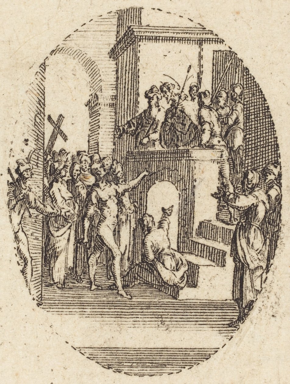 Cristo diante de Pilatos de Jacques Callot