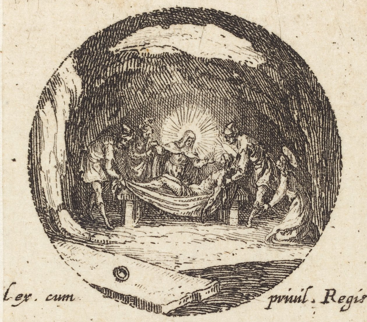 Cristo no limbo de Jacques Callot