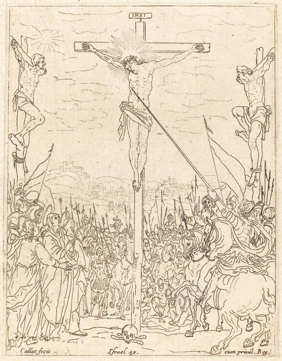 Cristo na Cruz. de Jacques Callot