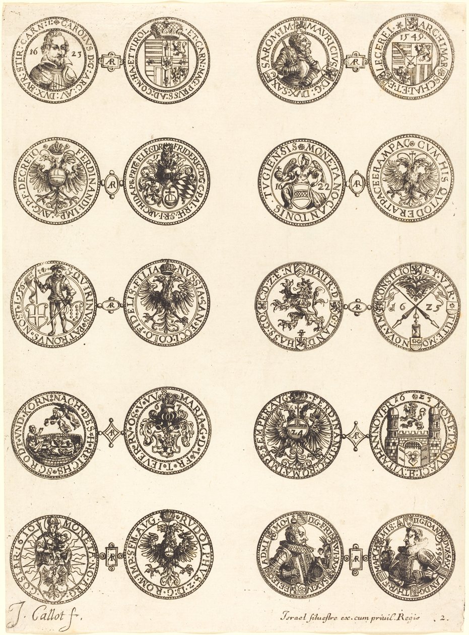 Moedas [placa 2] de Jacques Callot